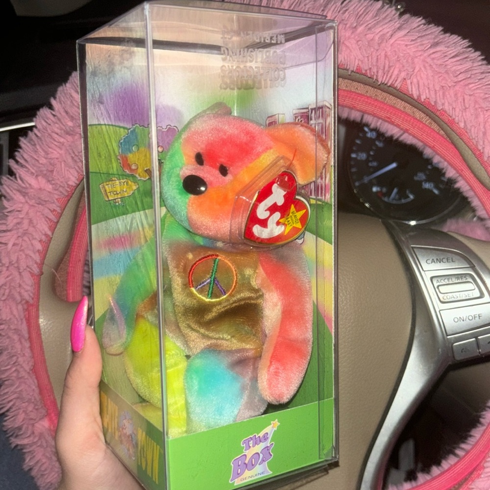 Collector tie-dye beanie baby